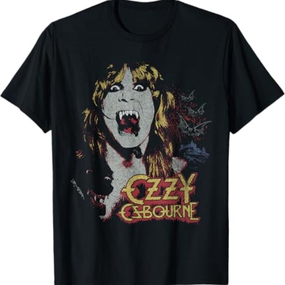 Ozzy Osbourne Speak Of The Devil Vintage T-Shirt | Retro Rock Graphic Tee 80s 90 - Picture 1 of 5